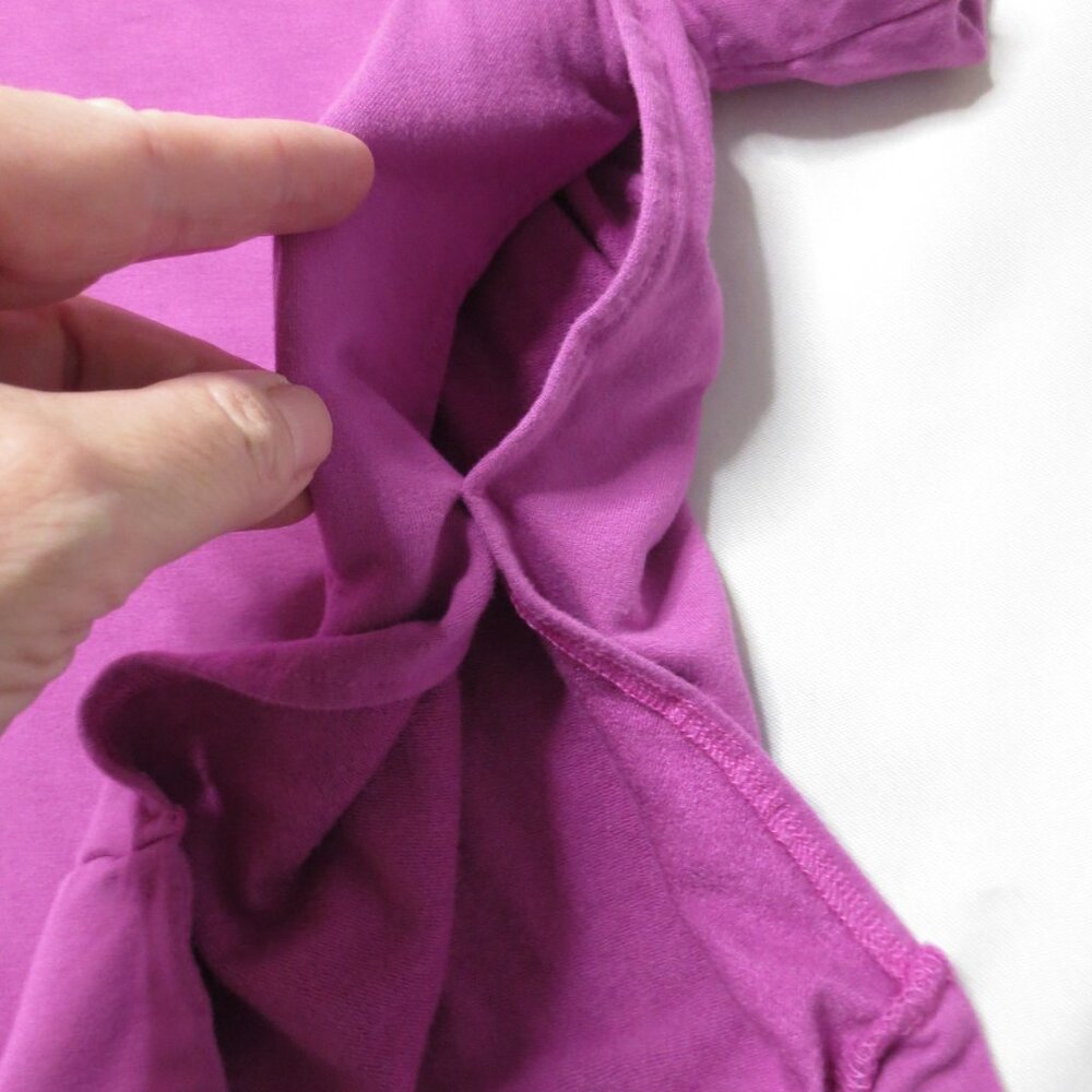 ANOTHER LOVE womens TOP shirt FUSHIA cropped OVERSIZED hoodie SIZE L - Picture 11 of 12